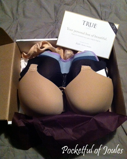 True and co - opened box