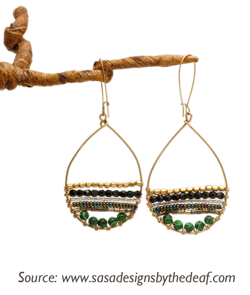 Sasa Designs - hoop earrings