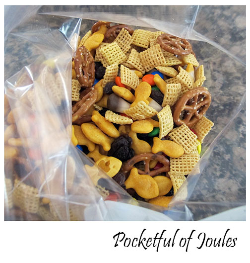 Pocketful of Joules -snack mix in baggie