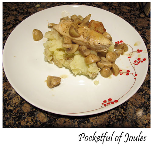 Hello Fresh review - Sauteed Chicken with Mushrooms and Mashed Potatoes