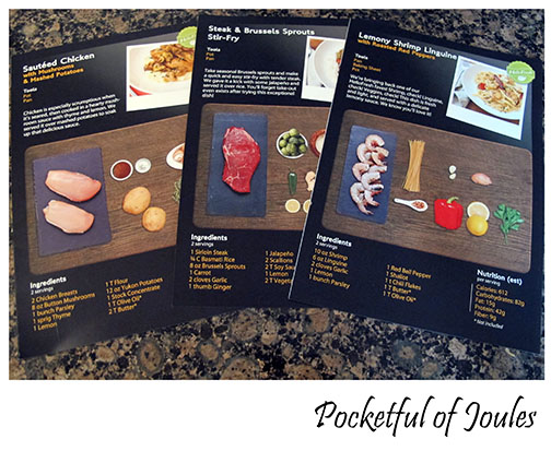 Pocketful of Joules - Hello Fresh recipe cards