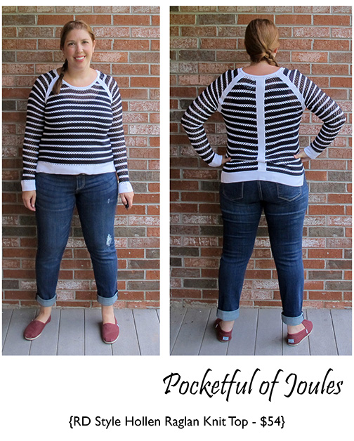Stitch Fix Review - RD Style Hollen Raglan Knit Top - Pocketful of Joules