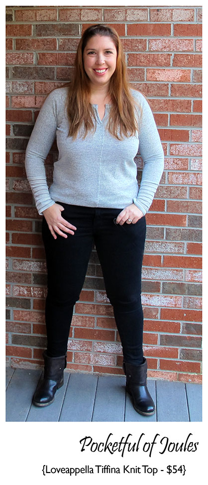 Stitch Fix Review - Loveappella Tiffina Knit Top - Pocketful of Joules